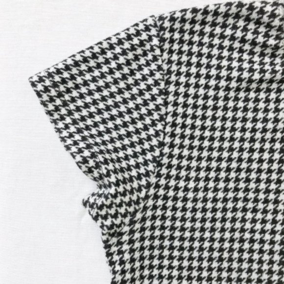 Brandy Melville Black Houndstooth Pattern Top - Picture 6 of 11